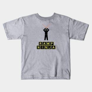 Ramp Ninja - Airplane Marshaller - STOP Signal Kids T-Shirt
